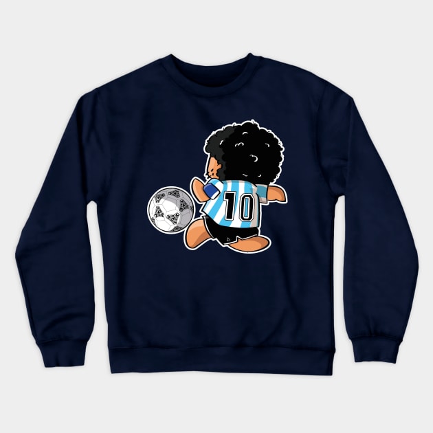 Diego Maradona Seleccion Argentina Crewneck Sweatshirt by llote